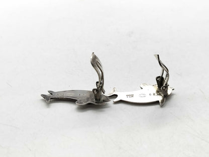 Georg Jensen Earrings 129 Dolphin SV925 7.3g Earrings