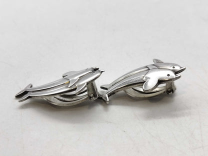 Georg Jensen Earrings 129 Dolphin SV925 7.3g Earrings