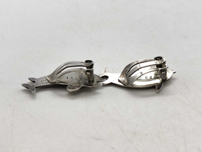 Georg Jensen Earrings 129 Dolphin SV925 7.3g Earrings
