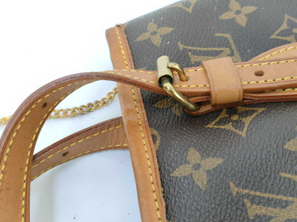 LOUIS VUITTON Monogram Bucket PM Tote Bag