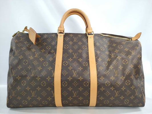 LOUIS VUITTON Monogram M41424 Keepall 55 Boston Bag