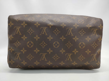 LOUIS VUITTON Monogram Old Speedy 30 Blue Rust Handbag