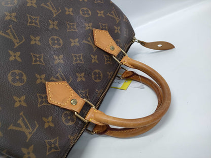 LOUIS VUITTON Monogram Old Speedy 30 Blue Rust Handbag