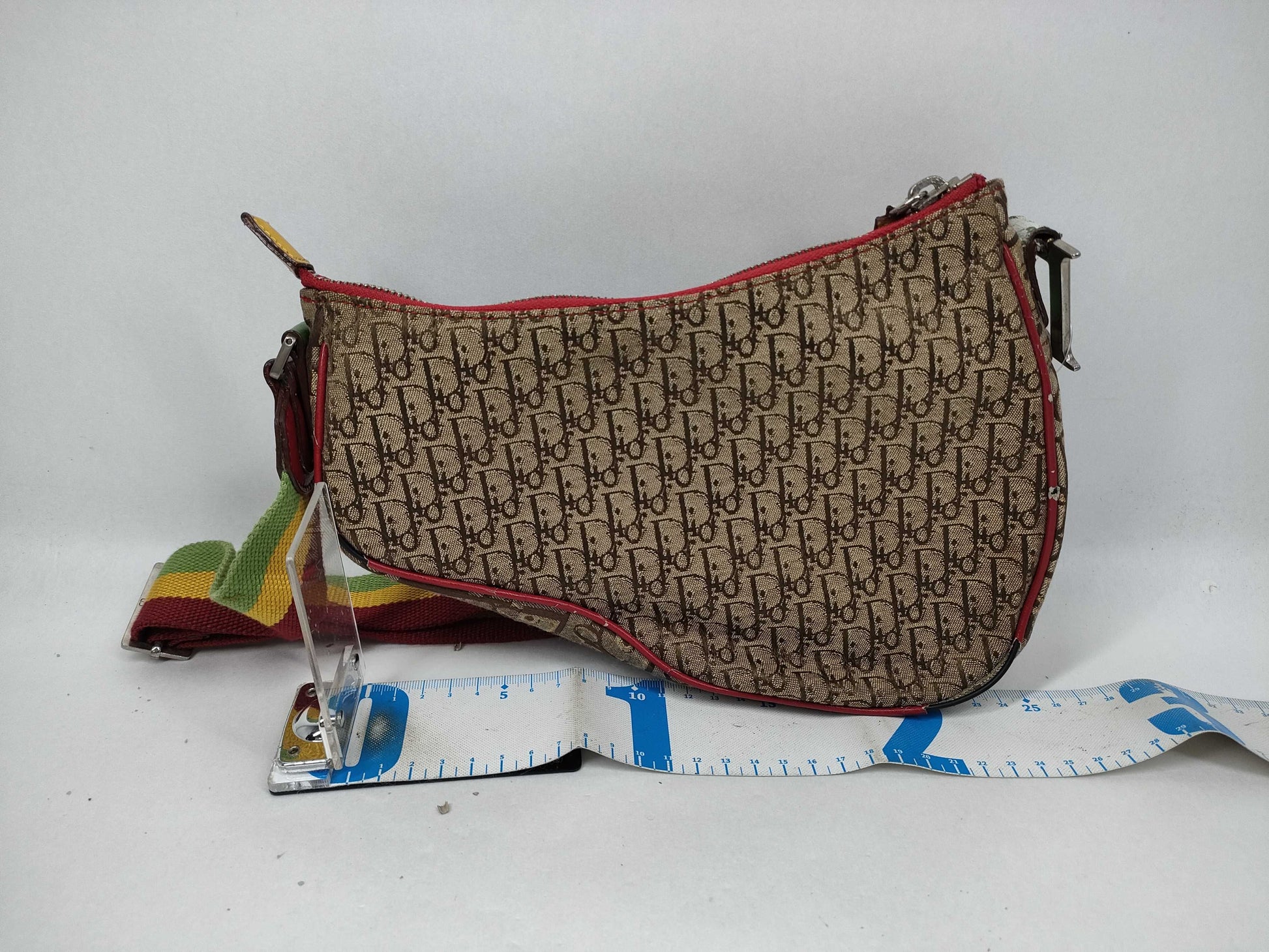 Dior Trotter Rasta Saddle Bag, No Engraving, Shoulder Bag