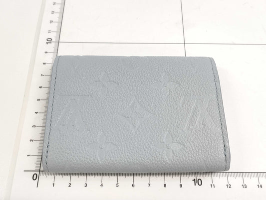 LOUIS VUITTON Monogram M81923 Porte Monnaie Rosary Blue Nuage Empreinte Valentine Coin Case