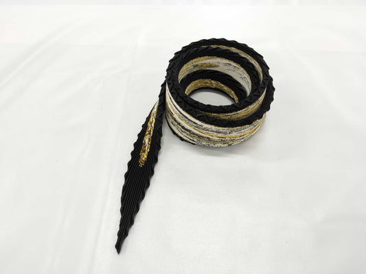 HERMES Pleated Carré Black Other Apparel