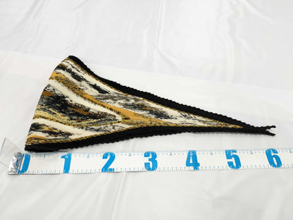 HERMES Pleated Carré Black Other Apparel