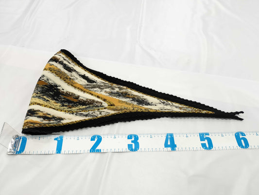 HERMES Pleated Carré Black Other Apparel