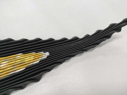 HERMES Pleated Carré Black Other Apparel