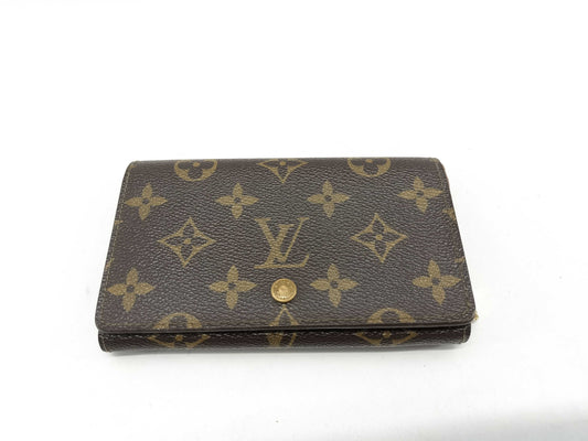 LOUIS VUITTON Monogram M61730 Porte-Monnaie Bi-fold Wallet