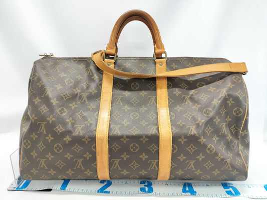 LOUIS VUITTON Monogram M41416 Keepall Bandouliere 50 Boston Bag