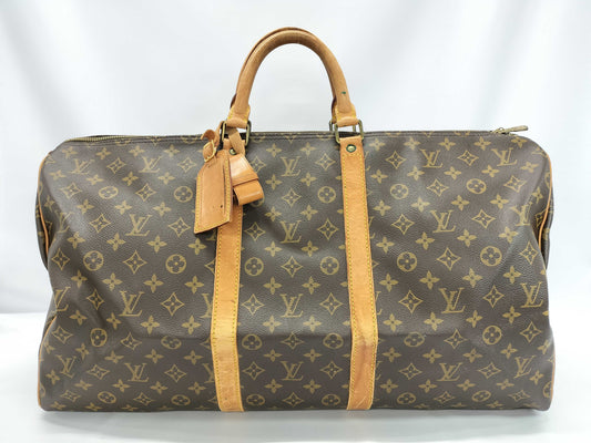 LOUIS VUITTON Monogram M41424 Keepall 55 Boston Bag