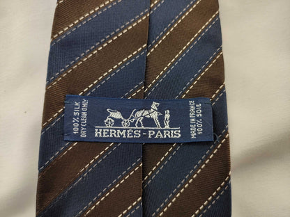 HERMES 758775T 100% Silk Tie