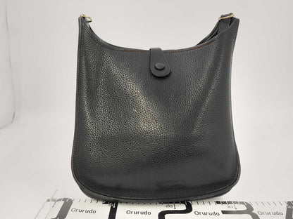 HERMES Evelyn I Black? I Stamped Shoulder Bag