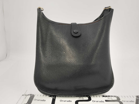 HERMES Evelyn I Black? I Stamped Shoulder Bag