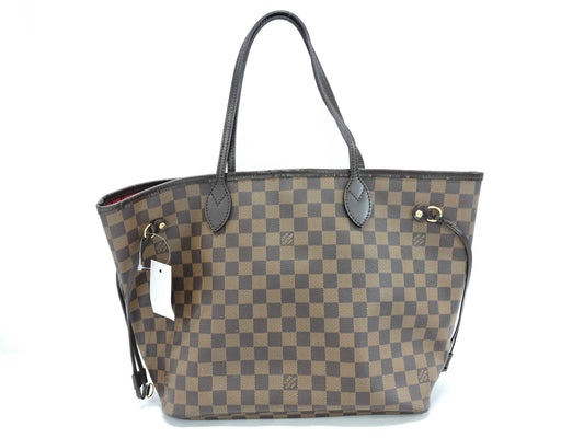 LOUIS VUITTON Damier N41358 Neverfull MM Tote Bag