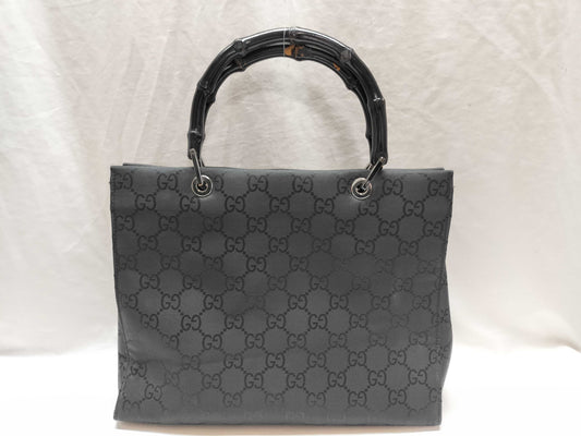 GUCCI Bamboo GG Nylon Tote Bag 002/1010