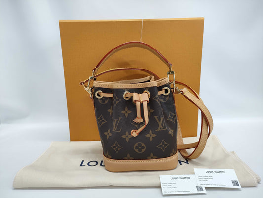 LOUIS VUITTON Monogram M81266 Nano Noe Shoulder Bag/Handbag