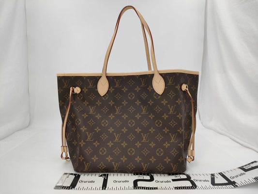 LOUIS VUITTON Monogram Neverfull MM Tote Bag with Pouch