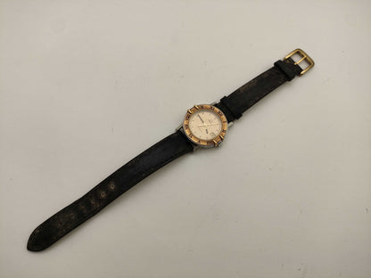 OMEGA Constellation 55051439 Stainless Steel/GP/Leather/QZ Gold Dial Women's Watch