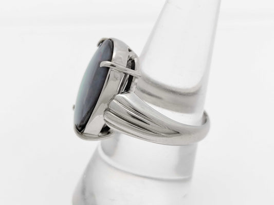 Boulder Opal 11.49ct PT900 17.2g Ring 