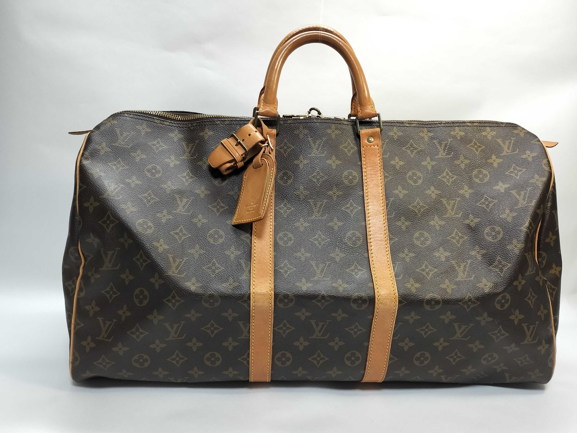 LOUIS VUITTON Monogram M41424 Keepall 55 Boston Bag