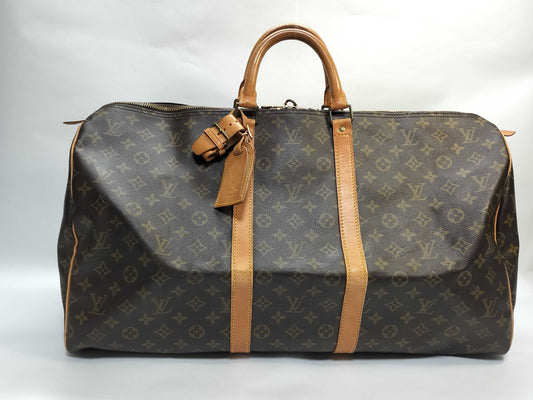 LOUIS VUITTON Monogram M41424 Keepall 55 Boston Bag