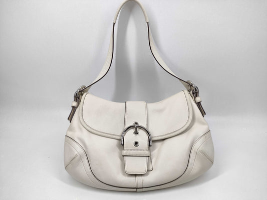 COACH 9248 White One Shoulder Internal Signature Shoulder Bag