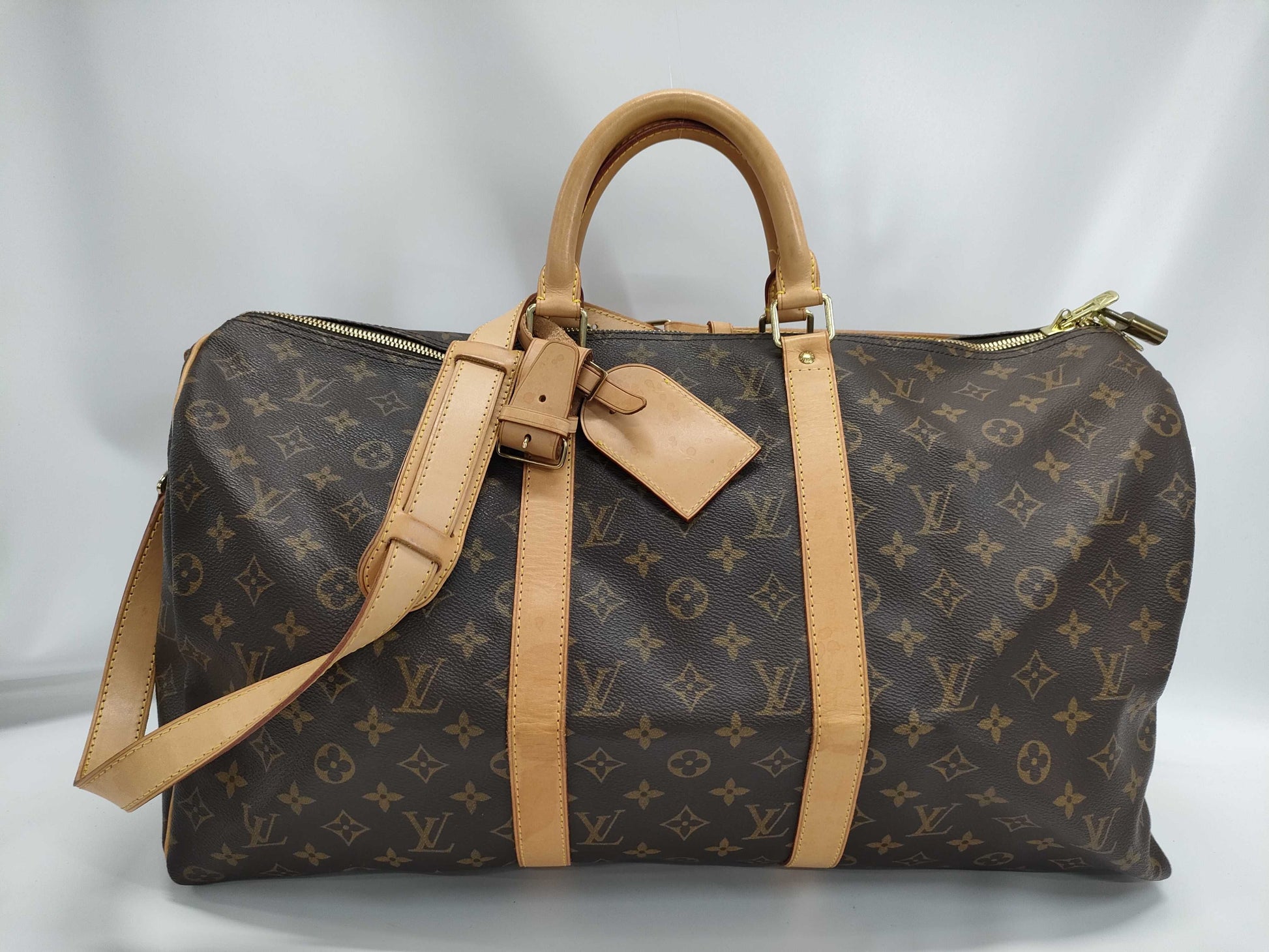 LOUIS VUITTON Monogram M41416 Keepall Bandouliere 50 Boston Bag