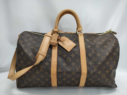 LOUIS VUITTON Monogram M41416 Keepall Bandouliere 50 Boston Bag