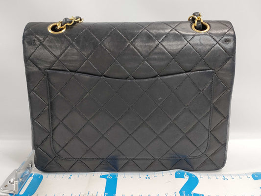 CHANEL Lambskin Matelasse W Shoulder Bag