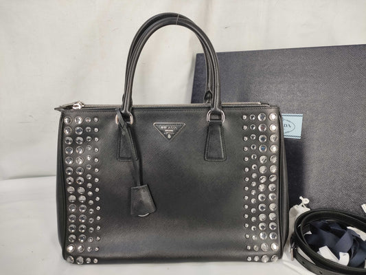 PRADA 2-Way Stud Handbag Handbag