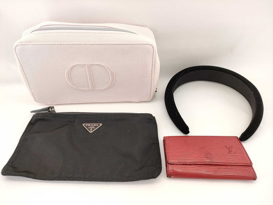 LOUIS VUITTON Epi Key Case/Dior/Pouch etc. Total of 4 Key Cases/Key Holders