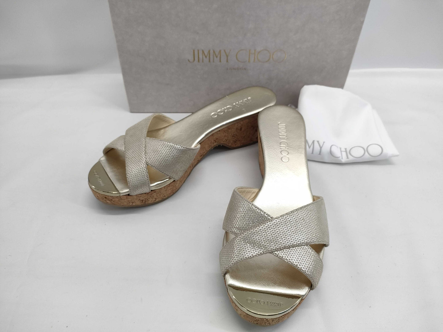 JIMMY CHOO Gold Sandals