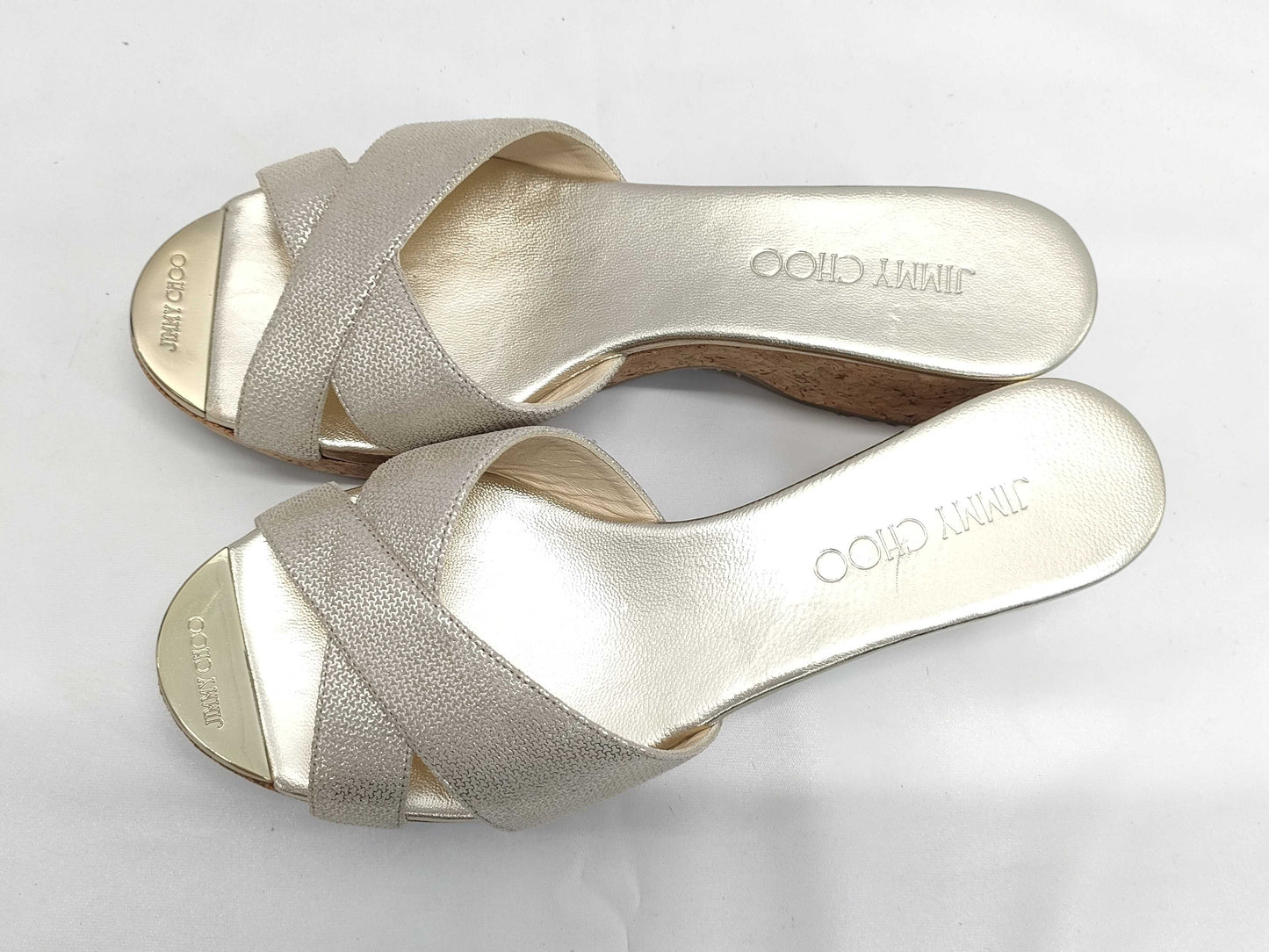 JIMMY CHOO Gold Sandals