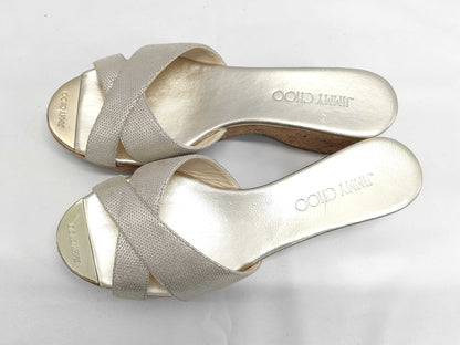 JIMMY CHOO Gold Sandals