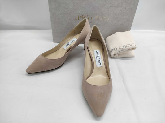 JIMMY CHOO Nubuck Pink Pumps
