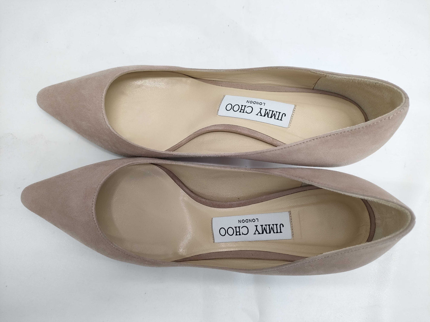 JIMMY CHOO Nubuck Pink Pumps