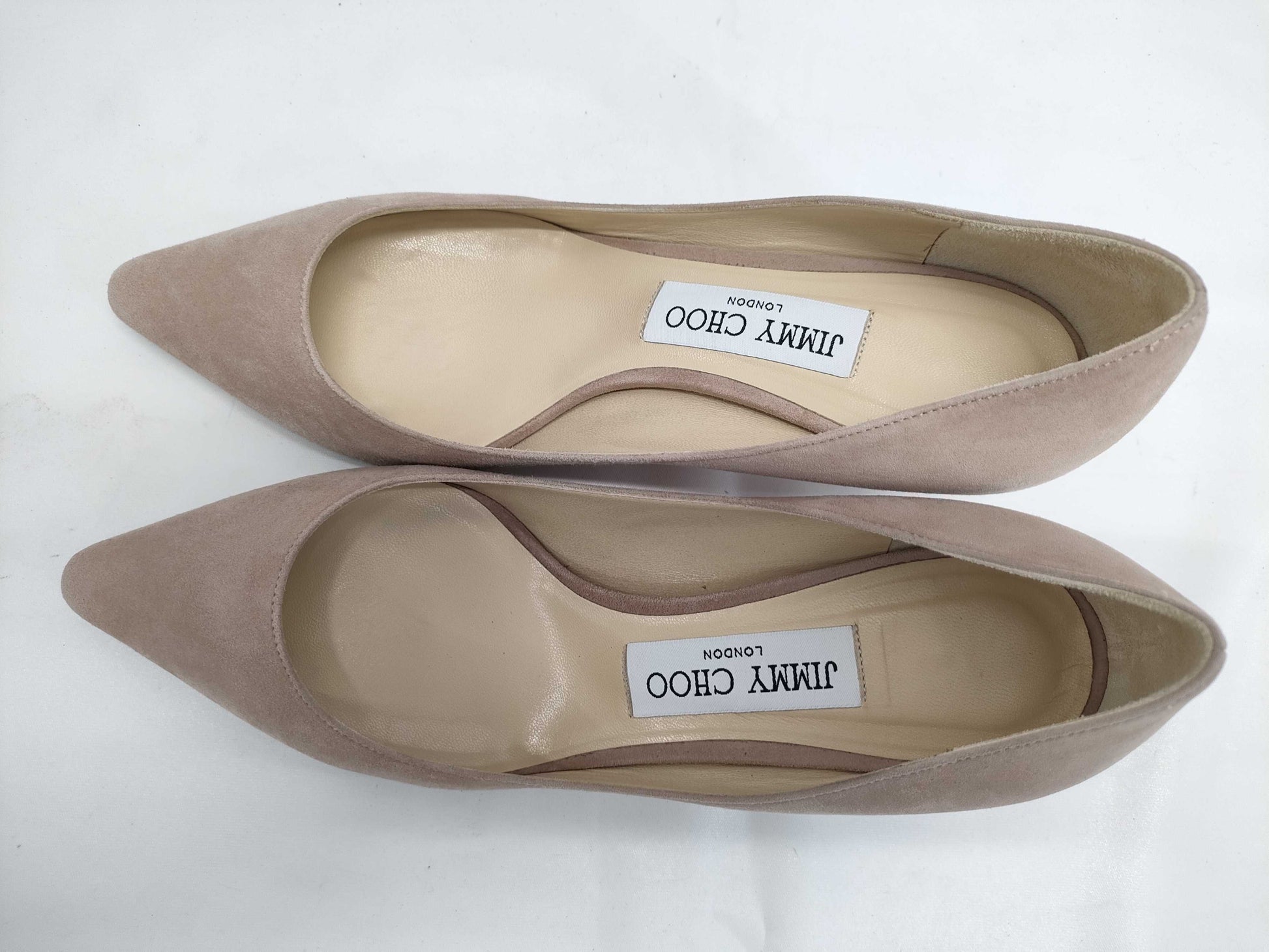 JIMMY CHOO Nubuck Pink Pumps