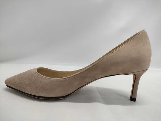 JIMMY CHOO Nubuck Pink Pumps