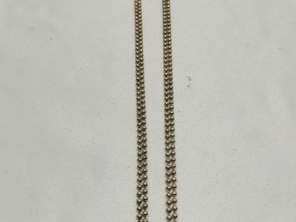 GUCCI Necklace Double Pole Chain Plate AG925 Necklace