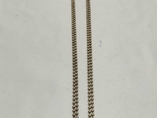 GUCCI Necklace Double Pole Chain Plate AG925 Necklace