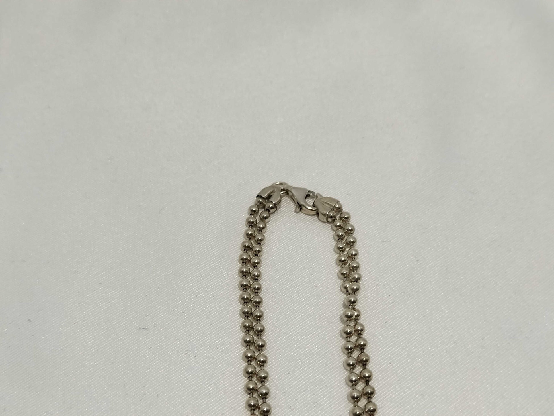 GUCCI Necklace Double Pole Chain Plate AG925 Necklace