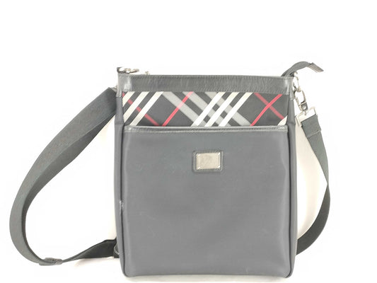 BURBERRY Black Label Check Nylon Shoulder Bag