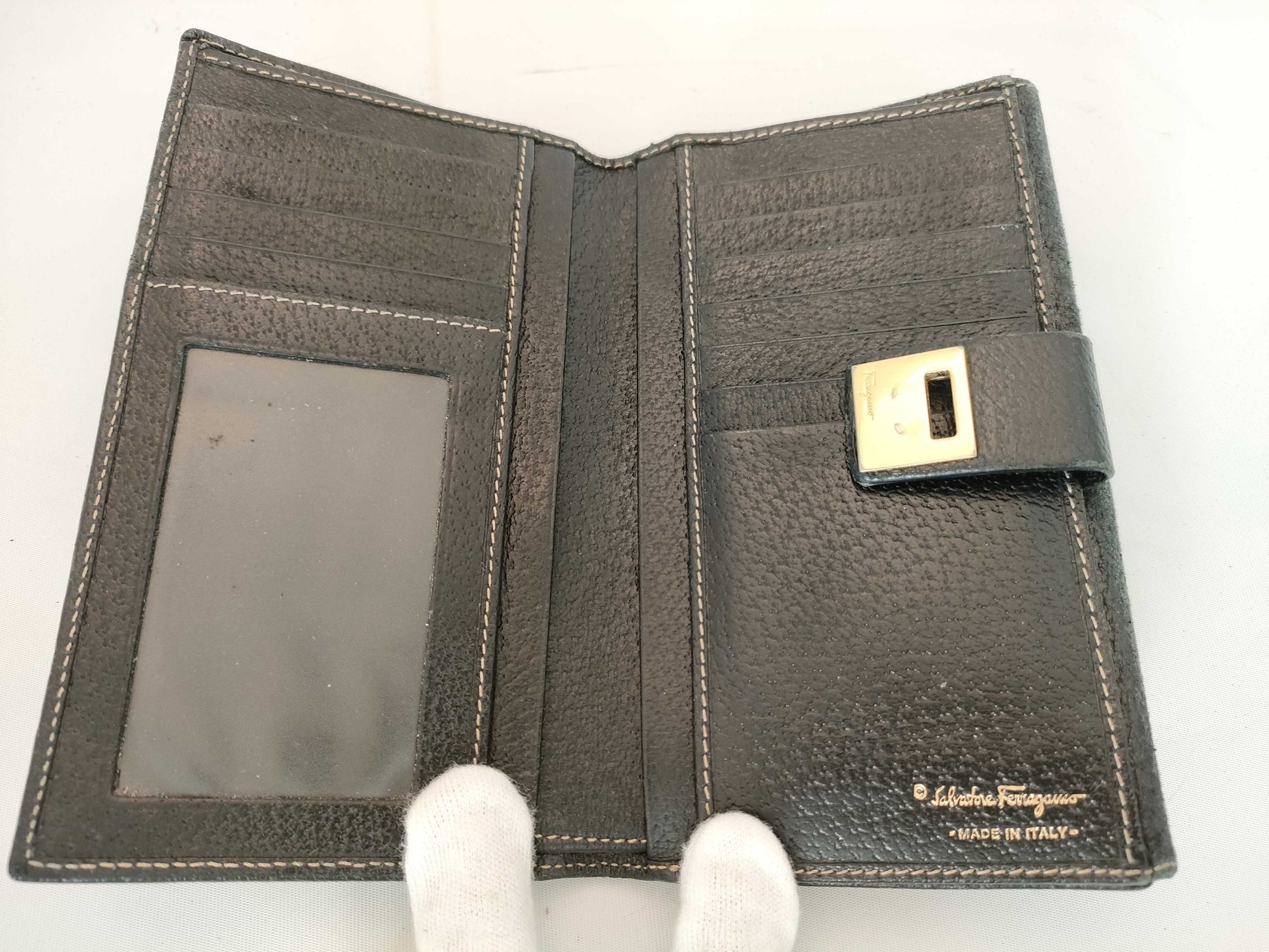 Salvatore Ferragamo Gancini Long Wallet/Key Case Wallet