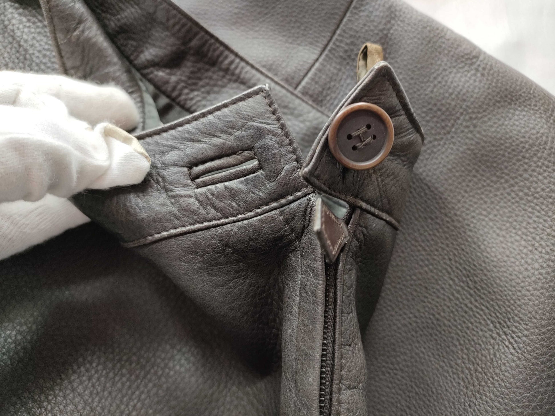 HERMES Leather Skirt Skirt
