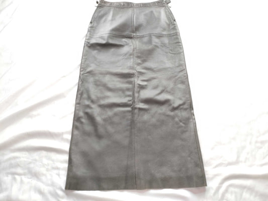 HERMES Leather Skirt Skirt