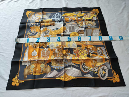 HERMES Carré Automobile St. Christophe and Lenfan Jesus Scarf