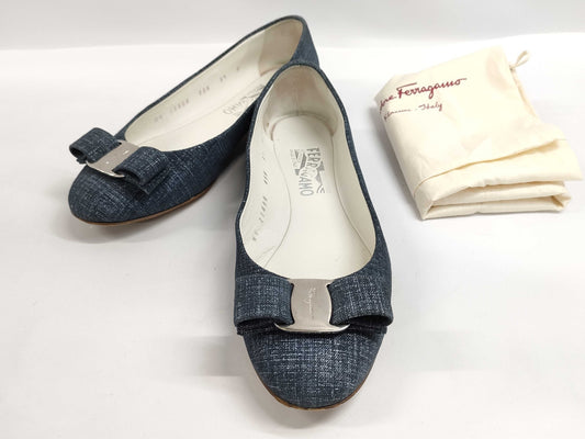 Salvatore Ferragamo denim pumps