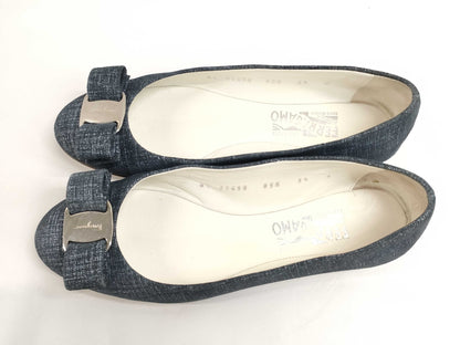 Salvatore Ferragamo denim pumps